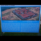 Grafische Repräsentation des römischen Kastells in Drobeta